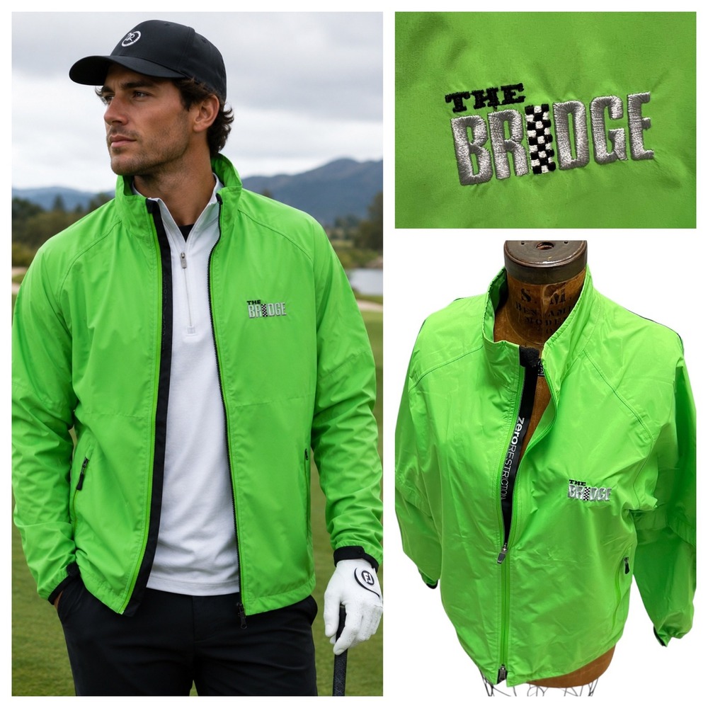 Zero‎ Restriction Tour Series Golf Jacket Technical Sz S The Bridge Golf Club